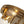 LightFixturesUSA - Bloom Brass 6 - Light Tiered Rippled Glass Round Semi Flush Mount - Ceiling Light - 25 in - 