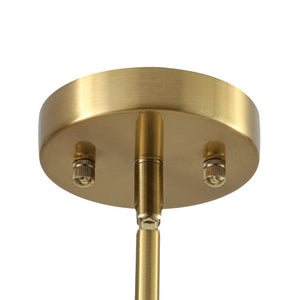 LightFixturesUSA - Bloom Brass Cluster Opal Glass Globe Bubble Chandelier - Chandelier - Brass - 