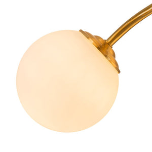 LightFixturesUSA - Bloom Brass Frosted Glass Bubble Semi Flush Chandelier - Chandelier - Brass - 