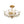 LightFixturesUSA-Bloom Crystal Bud Branch Cage Semi Flush Mount Light-Ceiling Light-Brass-