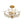 LightFixturesUSA-Bloom Crystal Bud Branch Cage Semi Flush Mount Light-Ceiling Light-Brass-