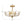 LightFixturesUSA-Bloom Crystal Bud Branch Cage Semi Flush Mount Light-Ceiling Light-Brass-