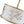 LightFixturesUSA-Bloom Crystal Buds White Fabric Drum Cage Semi Flush Mount-Ceiling Light-Brass-