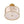 LightFixturesUSA-Bloom Crystal Buds White Fabric Drum Cage Semi Flush Mount-Ceiling Light-Brass-