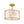 LightFixturesUSA-Bloom Crystal Buds White Fabric Drum Cage Semi Flush Mount-Ceiling Light-Brass-