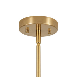 LightFixturesUSA - Bloom Frosted Glass Bubble Arched Arm Sputnik Chandelier - Chandelier - Brass - 