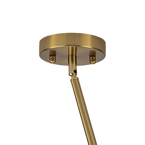 LightFixturesUSA - Bloom Frosted Glass Bubble Sphere Sputnik Chandelier - Chandelier - Brass - 