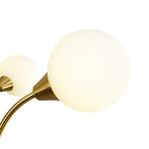 LightFixturesUSA - Bloom Frosted Glass Globe Bubble Brass Sputnik Chandelier - Chandelier - 10 - Lt - 