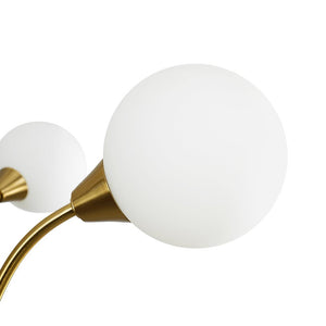 LightFixturesUSA - Bloom Frosted Glass Globe Bubble Brass Sputnik Chandelier - Chandelier - 10 - Lt - 
