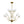 LightFixturesUSA - Bloom Frosted Glass Globe Bubble Brass Sputnik Chandelier - Chandelier - 10 - Lt - 