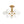 LightFixturesUSA - Bloom Frosted Glass Globe Tiered Bubble Sputnik Semi Flush - Ceiling Light - Brass - 
