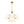 LightFixturesUSA - Bloom Opal Glass Bubble Tiered Sputnik Semi Flush Chandelier - Ceiling Light - Brass - 