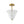 LightFixturesUSA-Bloom Pleated Shine Opal Glass Calla Flower Semi Flush Mount-Ceiling Light-10.6 in-