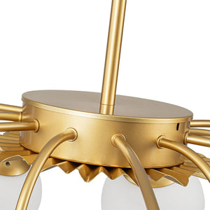 LightFixturesUSA - Blossom 12 - Light Opal Glass Bubble Semi Flush Chandelier - Chandelier - 12 - Lt - Dual - Use Design