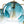 Load image into Gallery viewer, LightFixturesUSA - Blue Glass Globe Bubble Sputnik 5 - light Round Chandelier - Chandelier - Blue Bubble - 
