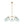 Load image into Gallery viewer, LightFixturesUSA - Blue Ribbed Glass Globe 5 - light Round Sputnik Chandelier - Chandelier - Blue Bubble - 
