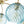 Load image into Gallery viewer, LightFixturesUSA - Blue Ribbed Glass Globe 5 - light Round Sputnik Chandelier - Chandelier - Blue Bubble - 
