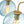 Load image into Gallery viewer, LightFixturesUSA - Blue Ribbed Glass Globe 5 - light Round Sputnik Chandelier - Chandelier - Blue Bubble - 
