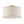 LightFixturesUSA-Boho Beige Linen Fabric Round Drum Cage Semi Flush Mount-Ceiling Light-13.8 in-