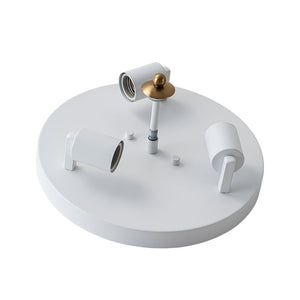 LightFixturesUSA - Boho Pleated Flower White Crackled Glass Semi Flush - Ceiling Light - 13.8 in - 