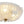 LightFixturesUSA - Boho Pleated Flower White Crackled Glass Semi Flush - Ceiling Light - Clear Crackled Glass - 