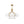 LightFixturesUSA-Bouquet Tiered Sputnik Pendant Frosted Glass Bubble Chandelier-Chandelier-Brass-