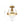 LightFixturesUSA - Brass 1 - Light Clear Glass Sphere Globe Semi - Flush Mount - Ceiling Light - Brass - 