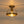 LightFixturesUSA - Brass 1 - Light Clear Glass Sphere Globe Semi - Flush Mount - Ceiling Light - Brass - 