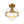LightFixturesUSA - Brass 1 - Light Clear Glass Sphere Globe Semi - Flush Mount - Ceiling Light - Brass - 