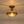 LightFixturesUSA - Brass 1 - Light Clear Glass Sphere Globe Semi - Flush Mount - Ceiling Light - Brass - 