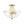 LightFixturesUSA-Brass 3-Light Hammered Glass Bowl Semi Flush Mount-Ceiling Light-Brass-