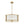 LightFixturesUSA - Brass 3 - Light Ribbed Glass Drum Lantern Pendant Light - Chandelier - Brass - 