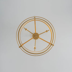 LightFixturesUSA - Brass 3 - Light Ribbed Glass Drum Lantern Pendant Light - Chandelier - Brass - 