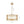 LightFixturesUSA - Brass 3 - Light Ribbed Glass Drum Lantern Pendant Light - Chandelier - Brass - 