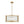 LightFixturesUSA - Brass 3 - Light Ribbed Glass Drum Lantern Pendant Light - Chandelier - Brass - 