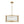 Load image into Gallery viewer, LightFixturesUSA - Brass 3 - Light Ribbed Glass Drum Lantern Pendant Light - Chandelier - Brass - 
