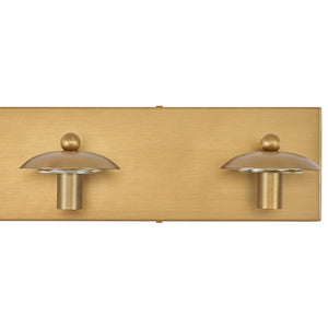 LightFixturesUSA-Brass 3-Light Ribbed Glass Globe Bathroom Vanity Wall Lamp-Wall Sconce-Brass-
