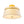 LightFixturesUSA - Brass 3 - Light White Fabric Drum Cage Semi Flush Mount - Ceiling Light - Brass - 