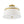 LightFixturesUSA - Brass 3 - Light White Fabric Drum Cage Semi Flush Mount - Ceiling Light - Brass - 