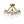 LightFixturesUSA - Brass 5 - Light Candle Style Crystal Crown Semi Flush Mount - Ceiling Light - Brass - 