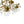 LightFixturesUSA - Brass 5 - Light Candle Style Crystal Crown Semi Flush Mount - Ceiling Light - Brass - 