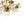 LightFixturesUSA - Brass 5 - Light Candle Style Crystal Crown Semi Flush Mount - Ceiling Light - Brass - 