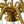 LightFixturesUSA - Brass 5 - Light Candle Style Crystal Crown Semi Flush Mount - Ceiling Light - Brass - 