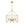 LightFixturesUSA-Brass 6-Light Candle Geometric Metal Drum Lantern Chandelier-Chandelier-23.6 in-