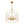 LightFixturesUSA-Brass 6-Light Candle Geometric Metal Drum Lantern Chandelier-Chandelier-23.6 in-