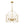 LightFixturesUSA-Brass 6-Light Candle Geometric Metal Drum Lantern Chandelier-Chandelier-23.6 in-