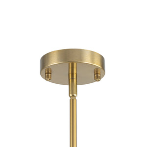 LightFixturesUSA-Brass 6-Light Opal Glass Globe Linear Island Chandelier-Ceiling Light-Brass-