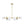 LightFixturesUSA-Brass 6-Light Opal Glass Globe Linear Island Chandelier-Ceiling Light-Brass-