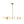 LightFixturesUSA-Brass 6-Light Opal Glass Globe Linear Island Chandelier-Ceiling Light-Brass-
