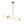 LightFixturesUSA-Brass 6-Light Opal Glass Globe Linear Island Chandelier-Ceiling Light-Brass-